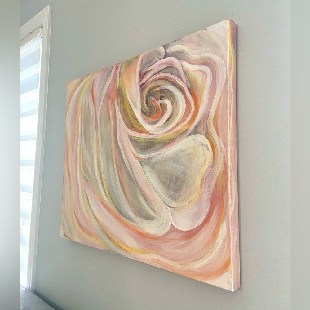 - Rose Delight Acrylic paint